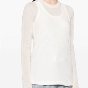 NWT jil sander layered knit sweater w cami jersey lining 2 peice set sz 38 $1380